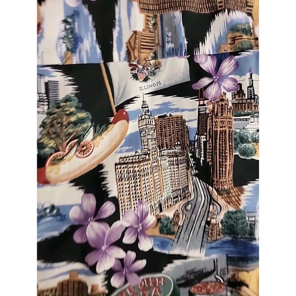 Reyn Spooner Hawaiian Short Size M Sleeve Shirt Chicago  Multicolor cotton - Picture 12 of 14